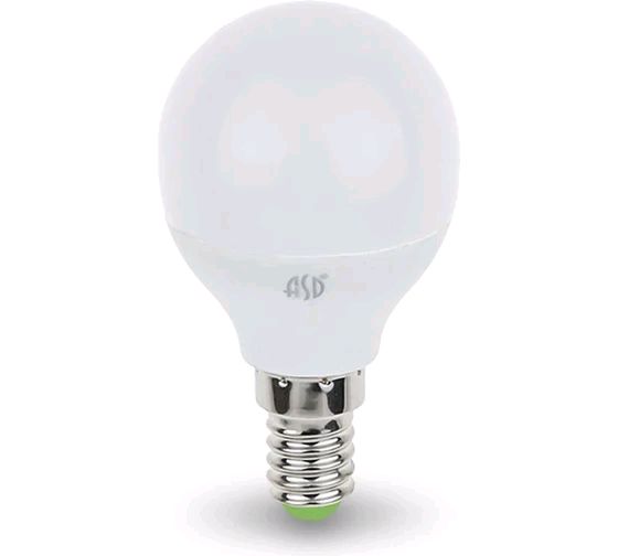 Лампа светодиодная LED-ШАР-standard 5Вт 230В Е14 3000К 450Лм ASD