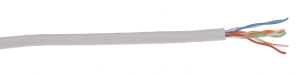 ITK Кабель связи витая пара U/UTP, кат.5E 4x2х24AWG solid, LSZH, 305м, серый