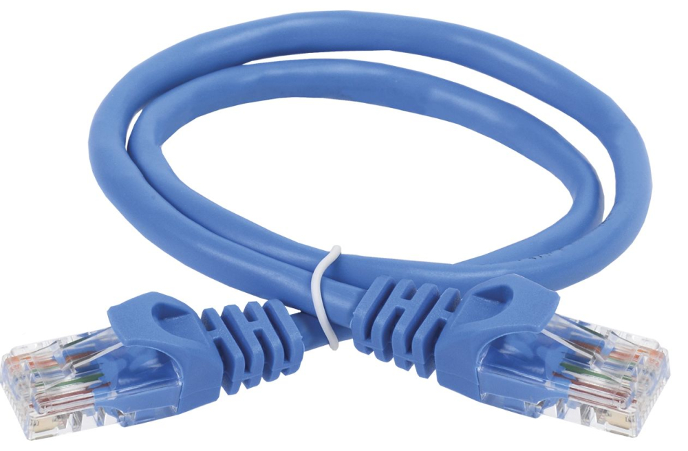 ITK Коммутационный шнур (патч-корд), кат.5Е UTP, 2м, синий