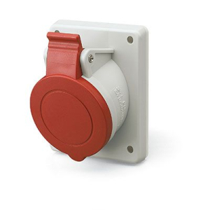 Розетка панельная с наклоном PAS IP44 16А 2P+E 230В