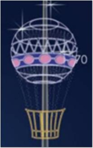 Консоль <3D конструкции> Аэростат ЗД О-3  (размер по запросу)