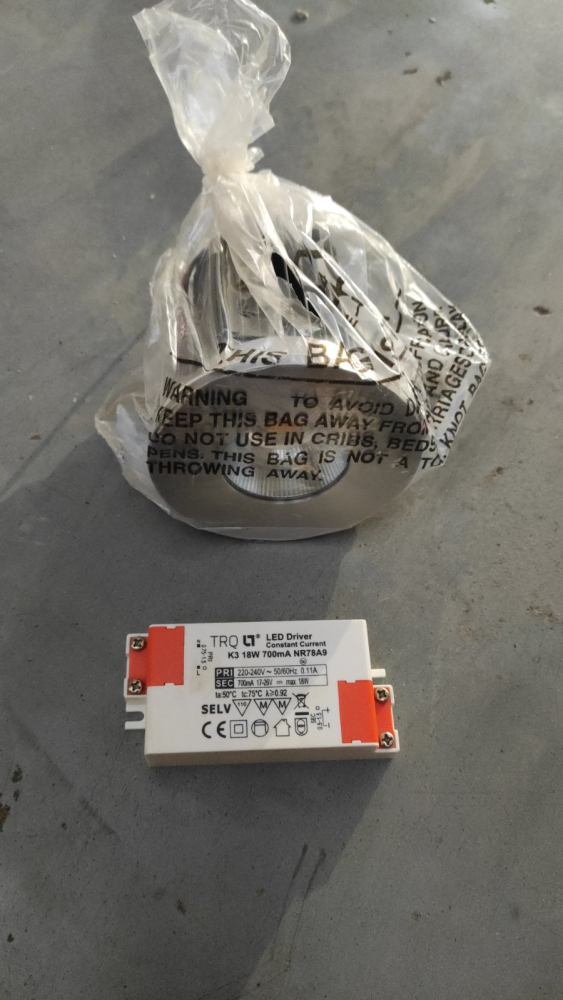 Светильник PUNTO 100 15 AL D50 3000K (комплект)