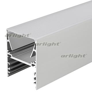 Профиль с экраном ALU-LINE-DUO-2000 ANOD+OPAL (Arlight, Алюминий)