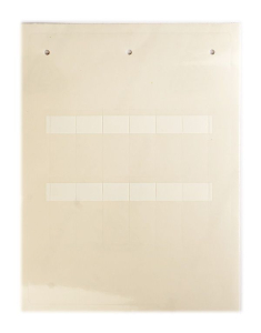 Самоламинирующаяся маркировка для кабелей и труб 4.3-7мм. Белая