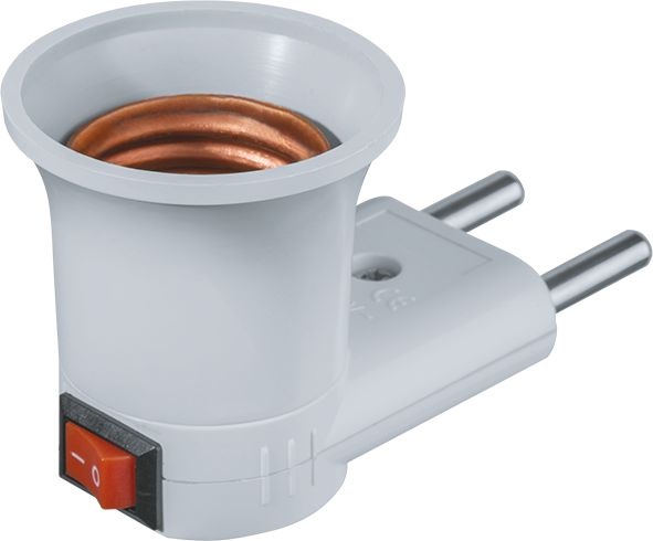 Патрон электрический Navigator 71 992 NLA-S-E27 переходник с розетки на Е27