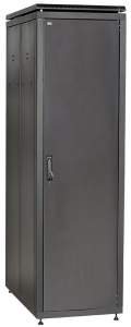 ITK Шкаф сетевой 19" LINEA N 42U 600х1000 мм металлические двери черный