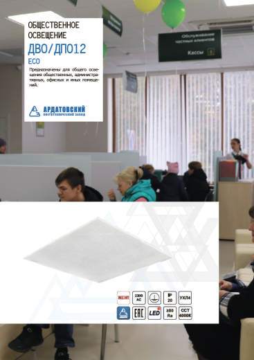 led светильник для общественного освещения дво/дпо12 eco