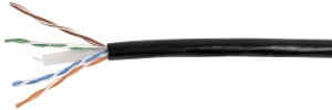 ITK Каб. вп U/UTP, кат.6 4х2х23AWG solid, LDPE, 305м, чер.