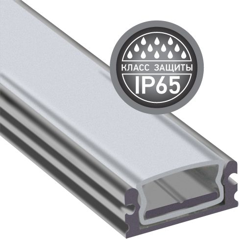 Профиль влагозащищенный PAL 1808 (2м) (с мат.рассеив)IP65