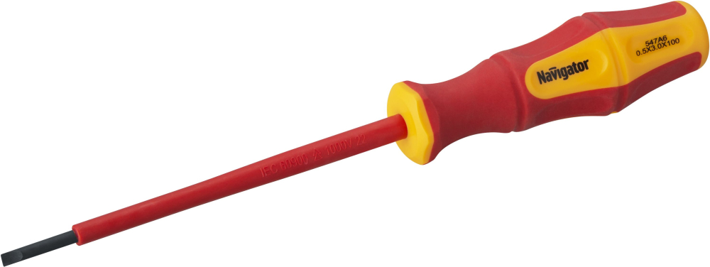 Отвёртка Navigator 93 427 NHT-Otd03-SL3-100 (диэлектрическая)