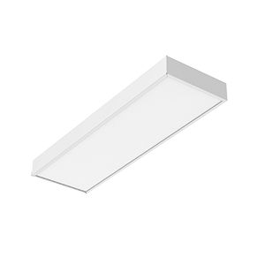 Светодиодный светильник VARTON A170 2.0 офисный 16 Вт встраиваемый/накладной 3000 K 595х180х50 мм IP40 с призматическим рассеивателем белый