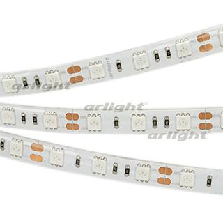 Светодиодная лента RTW 2-5000SE 12V Yellow 2x (5060, 300 LED, LUX) (Arlight, 14.4 Вт/м, IP65)