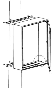Комплект крепления на столб для навесных и клеммных корпусов, ширина корпуса 300 мм