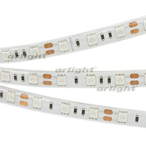 Светодиодная лента RTW 2-5000SE 12V Green 2x (5060, 300 LED, LUX) (Arlight, 14.4 Вт/м, IP65)
