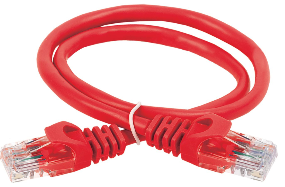 ITK Коммутационный шнур кат. 5Е UTP PVC 7м красный