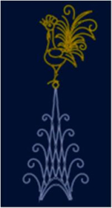 Инсталляция <Пушкин> Золотой петушок (4600*1800)