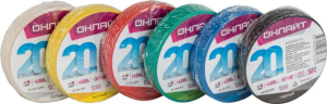 Изолента ОНЛАЙТ 71 676 OIT-B15-20/WH ПВХ белая (Китай)