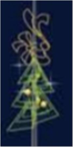 Консоль <3D конструкции> Елки ЗД О-2  (2100*4000)