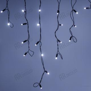 Светодиодная гирлянда ARD-EDGE-PRO-4000x600-BLACK-128LED-FLASH WHITE (230V, 8W) (Ardecoled, IP65)