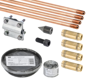 Комплект заземления 6/14 омедненная сталь IEK