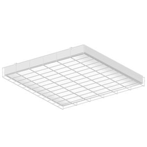 Светодиодный светильник VARTON S070 2.0 спортивный для образовательных учреждений 30 ВТ CRI90 4000 K накладной 603х620х70 мм IP40 с опаловым рассеивателем с защитной решеткой