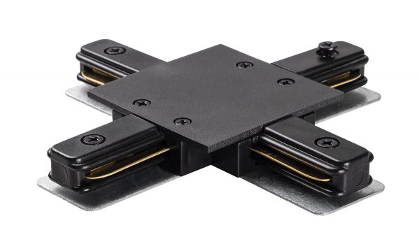 PTR/R CX-BL Коннектор чёрный  X -обр. (встраиваемый) Jazzway