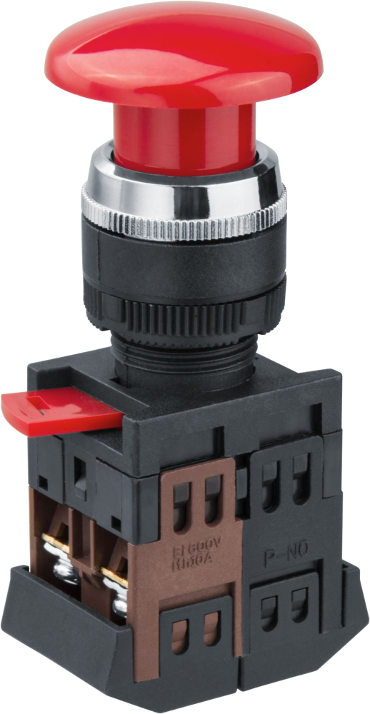 Кнопка Navigator 82 813 NBI-B-05 Грибок d22мм NO+NC