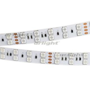 Светодиодная лента RT 2-5000 36V RGB 2X2 (5060, 600 LED, LUX) (Arlight, 26 Вт/м, IP20)