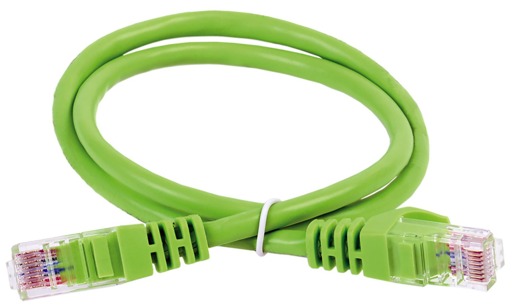 ITK Коммутационный шнур кат. 5Е UTP PVC 7м зеленый