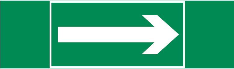 пиктограмма "СТРЕЛКА" 310х90мм для аварийно-эвакуационного светильника Basic IP65