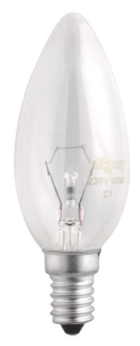 Лампа B35  240V  40W  E14  clear Jazzway