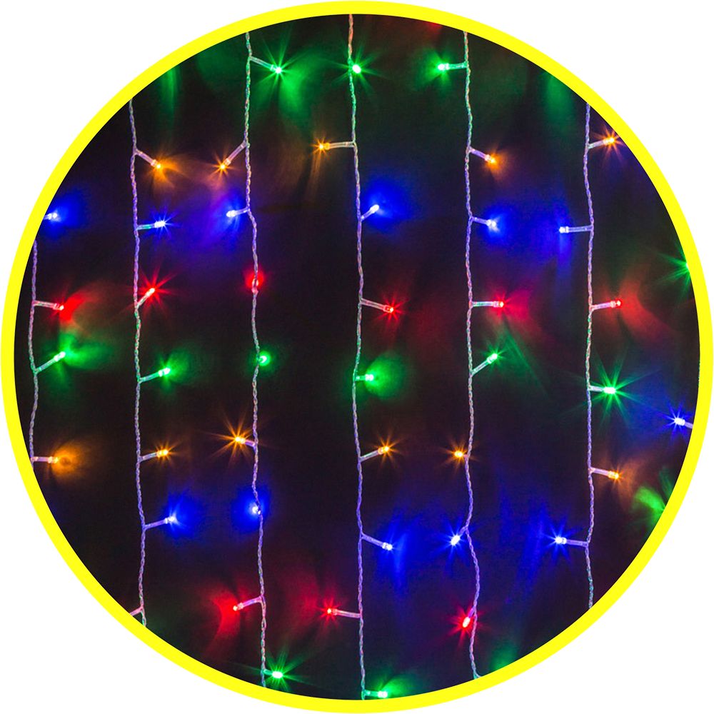 Гирлянда Navigator 61 860 NGF-C01-288RGBY-8-1.5x1.5m-230-C8-TR-IP20