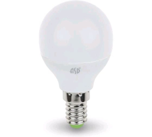 Лампа светодиодная LED-ШАР-standard 5Вт 230В Е14 3000К 450Лм ASD