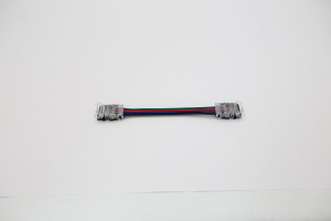 Разъем двойной 4PIN с проводом для LED ленты RGB 10mm (соединение 2х лент)