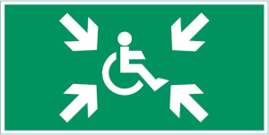 Flip пиктограмма "Безопасная зона МГН"