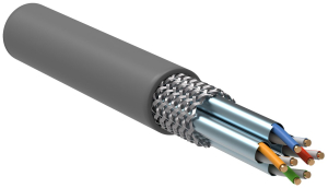 ITK Витая пара S/FTP кат.6A 4х2х23AWG LSZH серый (305м)