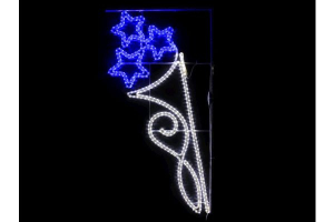 Световая консоль FLESI-LED-KN 003-240V-W/B (LED 3STAR PATTERN MOTIF) производство (РФ) 150х78см