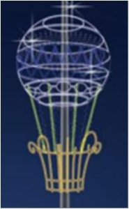 Консоль <3D конструкции> Аэростат ЗД О-2  (размер по запросу)