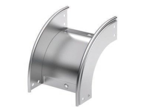 Угол CD 90 вертикальный внешний 90° 300/80 в комплекте с крепежными элементами и соединиельными пластинами, необходимыми для монтажа, нержавеющий