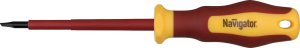 Отвёртка Navigator 71 949 NSD-1E-SL4x100 шлицевая, 1000 В