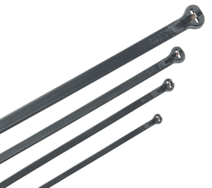 Хомут Хку 2,5х100мм со стальным замком черный (100шт) IEK