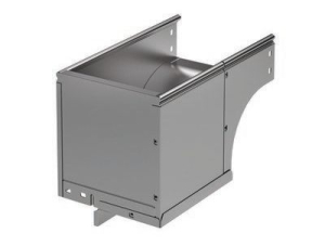 Угол  вертикальный  внешний CDSD 90  осн.100 H80 в комплекте с крепежными элементами и соединительными пластинами, INOX