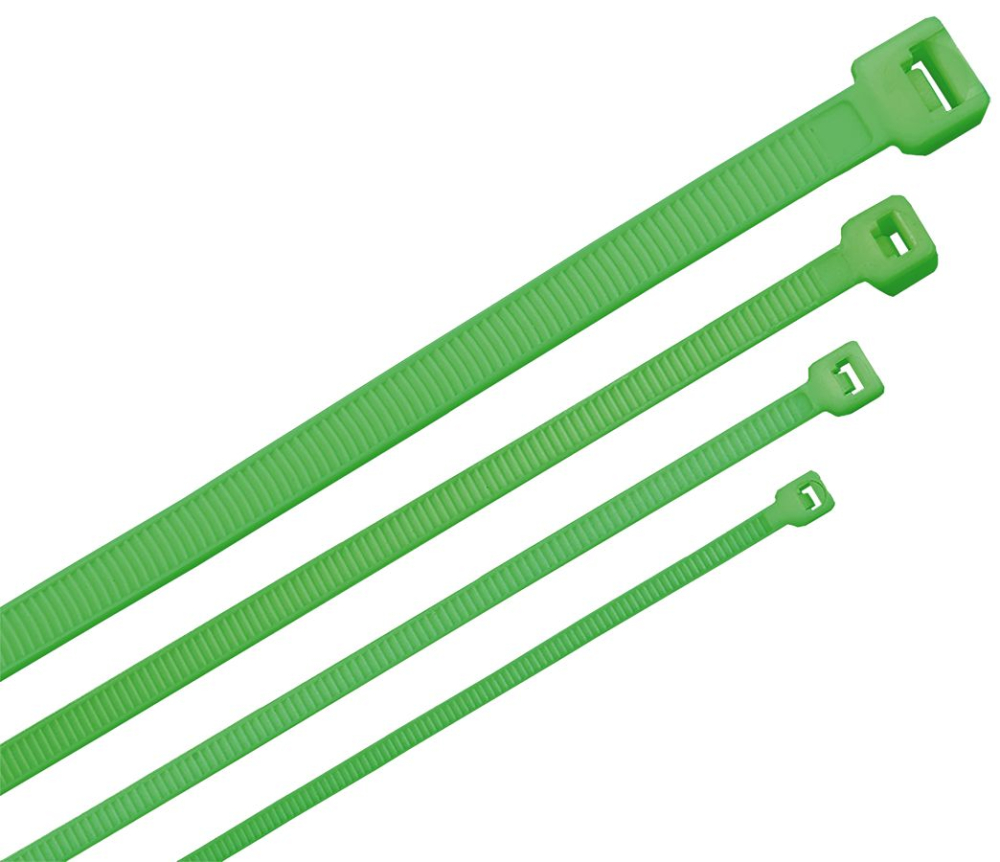 ITK Хомут-стяжка для кабеля 2,5х200мм нейлон зеленый (100шт)