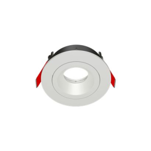 Рамка для модульного светильника "ВАРТОН" FLEX 50 02 круглая встраиваемая 110х45мм RAL9010 поворотная