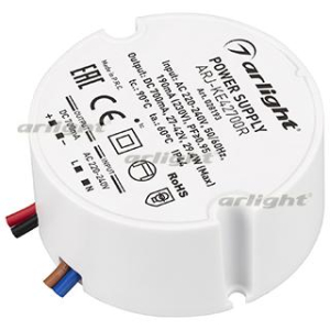 Блок питания ARJ-KE42700R (29W, 700mA, PFC) (Arlight, IP44 Пластик, 5 лет)
