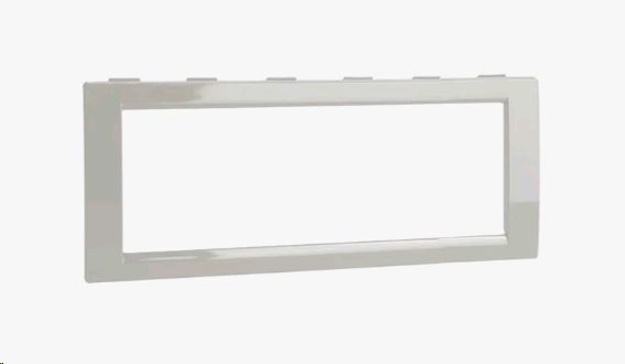 Рамка универсальная на 6 модулей, цвет серый металлик