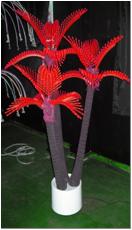 COL-3 LED Пальма кокосовая тройная , красная