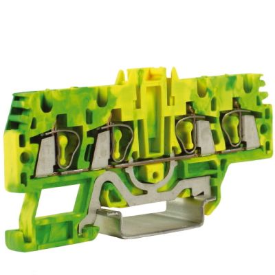 HTE.2/2+2(Ex), зажим для заземления, 2 ввод/2 вывода, 2,5 кв.ммжелто-зеленый (замена на VPR-2.5-QUATTRO-PE)