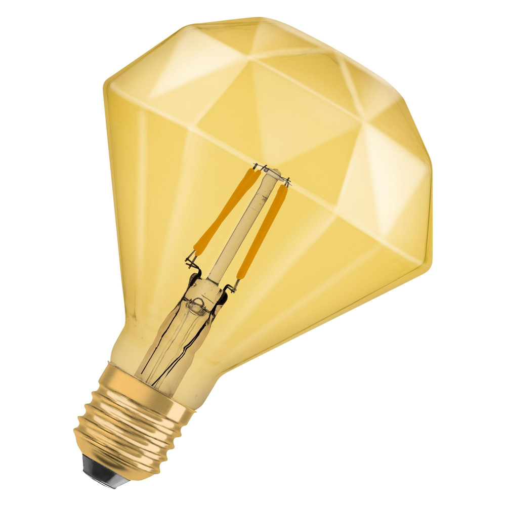 Лампа Vintage 1906 LED CL DIAMOND  FIL GOLD 40 non-dim  4,5W/825 E27