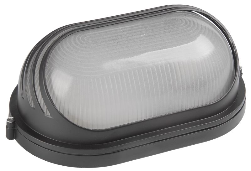 Светильник НПП1407 белый/овал ресничка 60Вт IP54  ИЭК